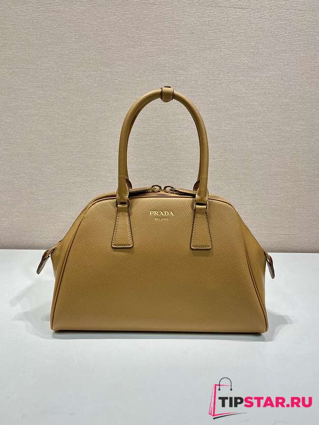 Prada Medium Saffiano Leather Bag Caramel 1BG537 32x21.5x10.5cm - 1