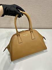 Prada Medium Saffiano Leather Bag Caramel 1BG537 32x21.5x10.5cm - 5