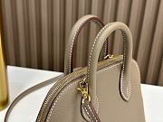 Hermes Bolide Mini Elephant Gray/ Gold 18.5x14.5x7.3cm - 5