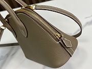 Hermes Bolide Mini Elephant Gray/ Gold 18.5x14.5x7.3cm - 6