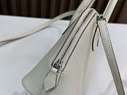 Hermes Bolide Mini Elephant Milk White/ Silver 18.5x14.5x7.3cm - 2