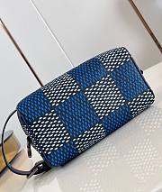 LV Locker Dopp Kit Blue Damier Heritage Canvas N40747 23x13x12cm - 4