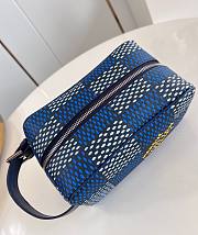 LV Locker Dopp Kit Blue Damier Heritage Canvas N40747 23x13x12cm - 3