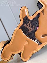 LV Dog On Strap Chocolate Monogram Craggy Canvas M83342 23x16x4cm - 2