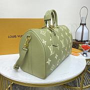 LV Keepall Bandoulière 45 Kaki Fango/ Cream Monogram Empreinte M46671 45x27x20cm - 2