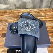 Dior Aqua Sandal Blue Quilted Denim - 2