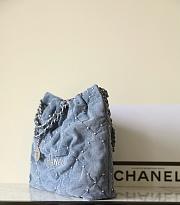 CC 22 Small Bag Denim Blue 35×37×7cm - 6