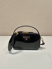 Prada Black Odette Patent Leather Mini Bag 17.5x10.5x4.5cm - 1