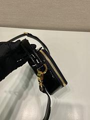 Prada Black Odette Patent Leather Mini Bag 17.5x10.5x4.5cm - 4