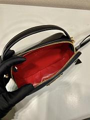 Prada Black Odette Patent Leather Mini Bag 17.5x10.5x4.5cm - 2