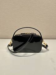 Prada Black Odette Patent Leather Mini Bag 17.5x10.5x4.5cm - 3