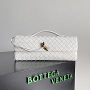 BV Long Clutch Andiamo With Handle Sea Salt 31x13x3cm - 1