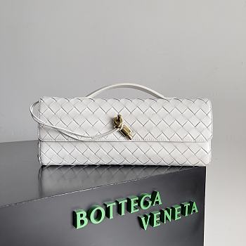 BV Long Clutch Andiamo With Handle Sea Salt 31x13x3cm