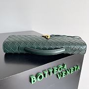 BV Long Clutch Andiamo With Handle Emerald Green 31x13x3cm Code: Tipstar60 - 3