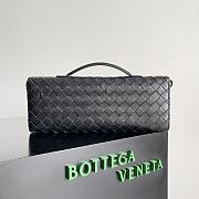 BV Long Clutch Andiamo With Handle Black 31x13x3cm - 5