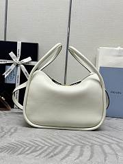 Prada Leather Handbag White 25x18x10.5cm - 4