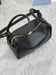 Prada Leather Handbag Black 25x18x10.5cm - 6