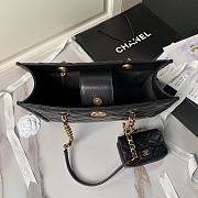 CC Small Tote Grained Calfskin & Gold Tone Black 24×30.5cm - 4