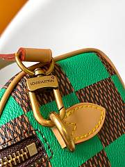 LV Speedy 18 Bandoulière Damier Pop Green N40534 18x12x10cm - 4