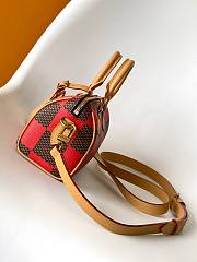 LV Speedy 18 Bandoulière Damier Pop Red N40611 18x12x10cm - 6