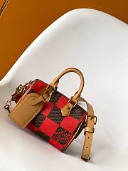 LV Speedy 18 Bandoulière Damier Pop Red N40611 18x12x10cm - 5