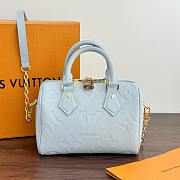 LV Speedy Bandoulière 20 Light Blue M46484 20.5x13.5x12cm - 1