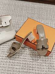 Hermes Oasis Sandal Ostrich Étoupe 4.5cm - 4