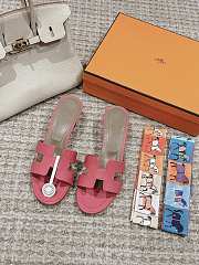 Hermes Oasis Sandal Ostrich Rose Boise 4.5cm - 3