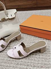 Hermes Oasis Sandal Ostrich Light Pink 4.5cm - 3