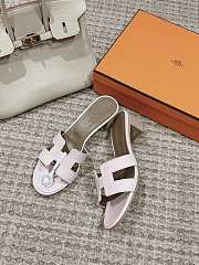 Hermes Oasis Sandal Ostrich Light Pink 4.5cm - 6