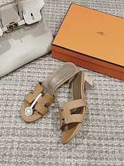 Hermes Oasis Sandal Ostrich Brown 4.5cm - 4