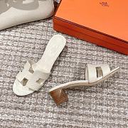 Hermes Oasis Sandal Ostrich Pink Pastel 4.5cm 21282 - 5