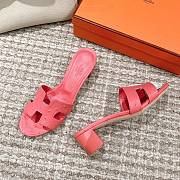 Hermes Oasis Sandal Ostrich Rose Boise Full 4.5cm - 4