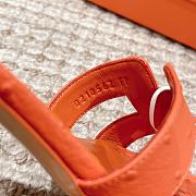 Hermes Oasis Sandal Ostrich Orange Full 4.5cm - 6