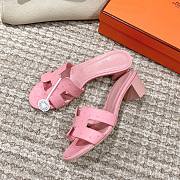 Hermes Oasis Sandal Ostrich Pink Full 4.5cm - 1