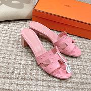 Hermes Oasis Sandal Ostrich Pink Full 4.5cm - 5