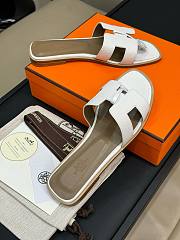 Hermes Oran Sandal Epsom White - 4