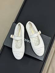 CC Mary Janes Cotton & Silk White - 4