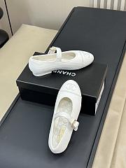 CC Mary Janes Cotton & Silk White - 6