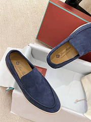 Loro Piana Summer Walk Loafers Blue - 2