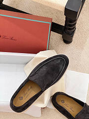 Loro Piana Summer Walk Loafers Black - 3