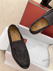 Loro Piana Summer Walk Loafers Black - 2