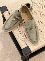 Loro Piana Summer Charms Walk Moccasin Khaiki - 2