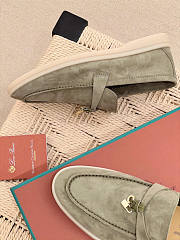 Loro Piana Summer Charms Walk Moccasin Khaiki - 3