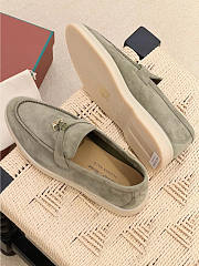 Loro Piana Summer Charms Walk Moccasin Khaiki - 5