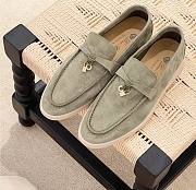 Loro Piana Summer Charms Walk Moccasin Khaiki - 1