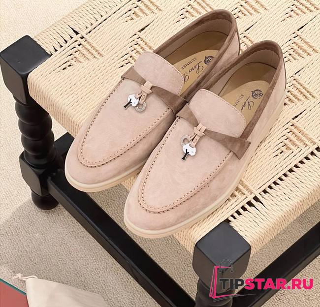 Loro Piana Summer Charms Walk Moccasin Light Pink - 1