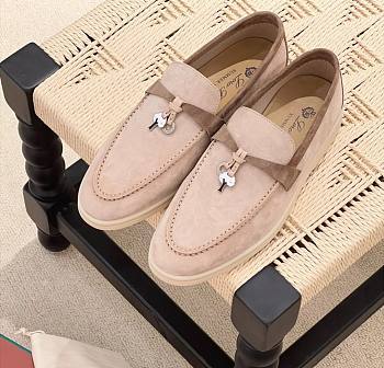 Loro Piana Summer Charms Walk Moccasin Light Pink