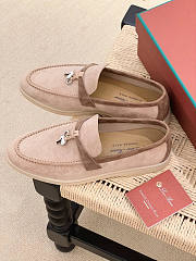 Loro Piana Summer Charms Walk Moccasin Light Pink - 6