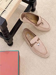 Loro Piana Summer Charms Walk Moccasin Light Pink - 3